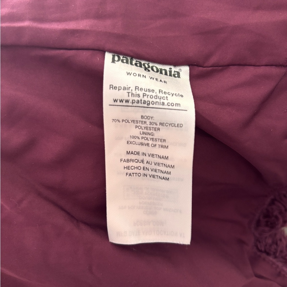 Patagonia Women's Teddy Fleece Jacket - Burgundy - Picture 6 of 6